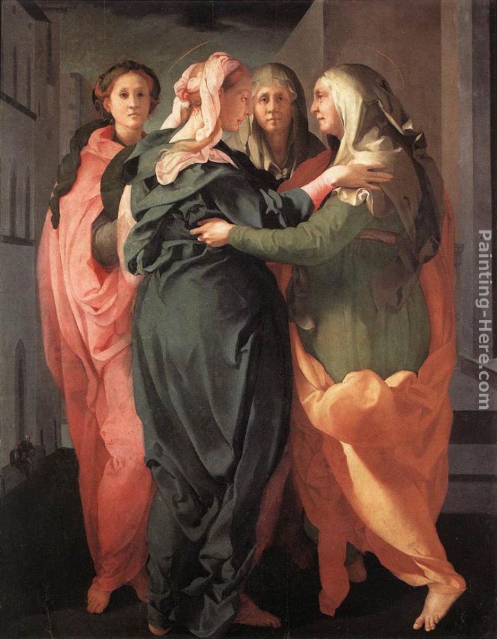 Visitation painting - Jacopo Pontormo Visitation art painting